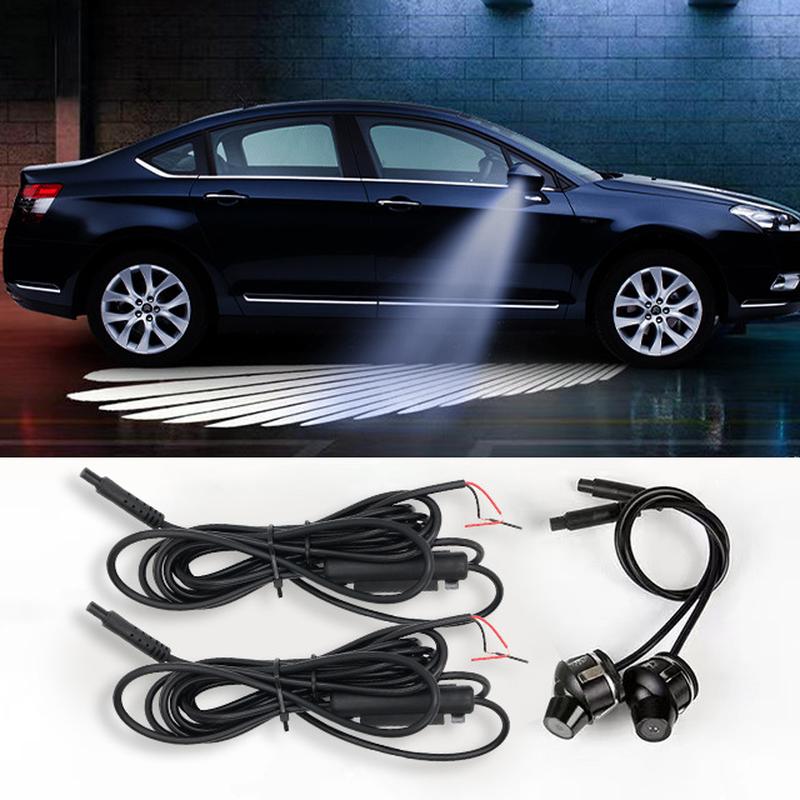 Car Angel Wings Courtesy Lamp Led Chassis Projection Lamp Modification Decoration Light Blanket Wings Laser Light