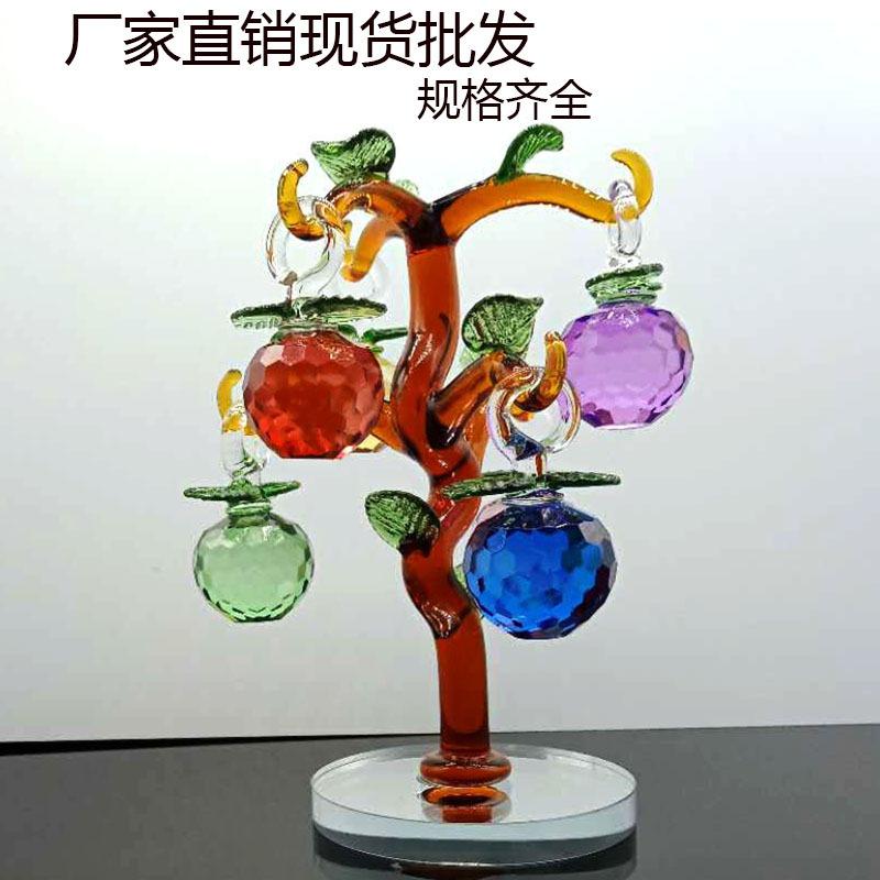factory direct sales crystal apple tree money tree moving wedding gift tv wine cabinet decorations home decoration details Picture