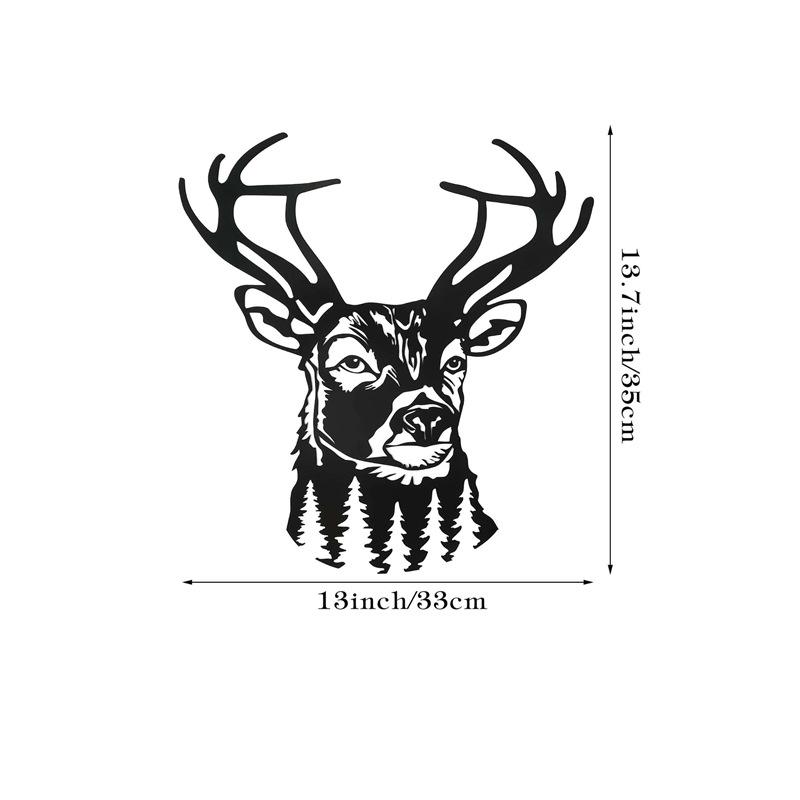 deer wall art country metal wall art metal deer wall decoration farmhouse deer decoration Specification drawing