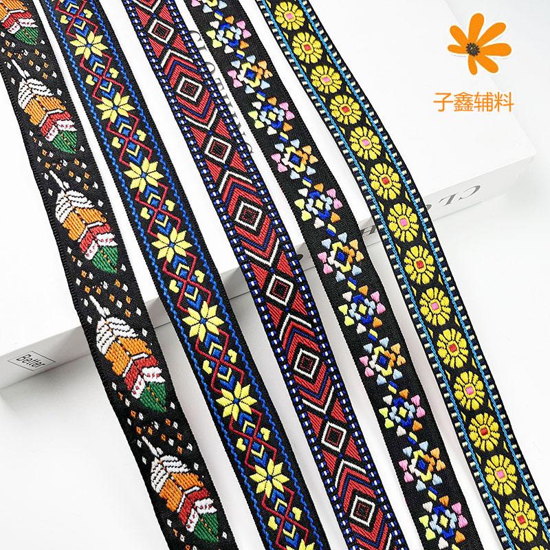 manufacturers supply computer jacquard lace home soft decoration decorative curtain lace ethnic custom color ribbon full figure