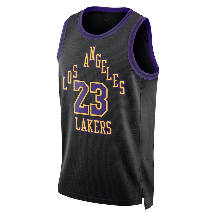 24 season hot-pressed jersey lakers james basketball wear kobe eight village base city version rivers black