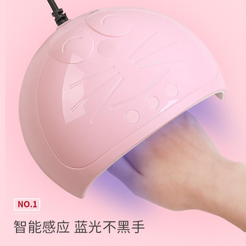 Nails Phototherapy Lamp Cartoon Pokonyan 45W Blue Light Quick-Drying Gel Nail Polish Heating Lamp Led Induction Factory Direct Sales full figure