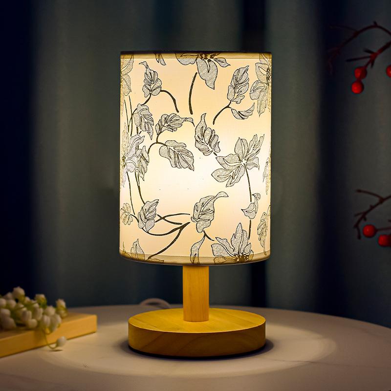 chinese style artistic table lamp bedroom sleep bedside lamp vintage ornament dormitory led small night lamp atmosphere creative details Picture