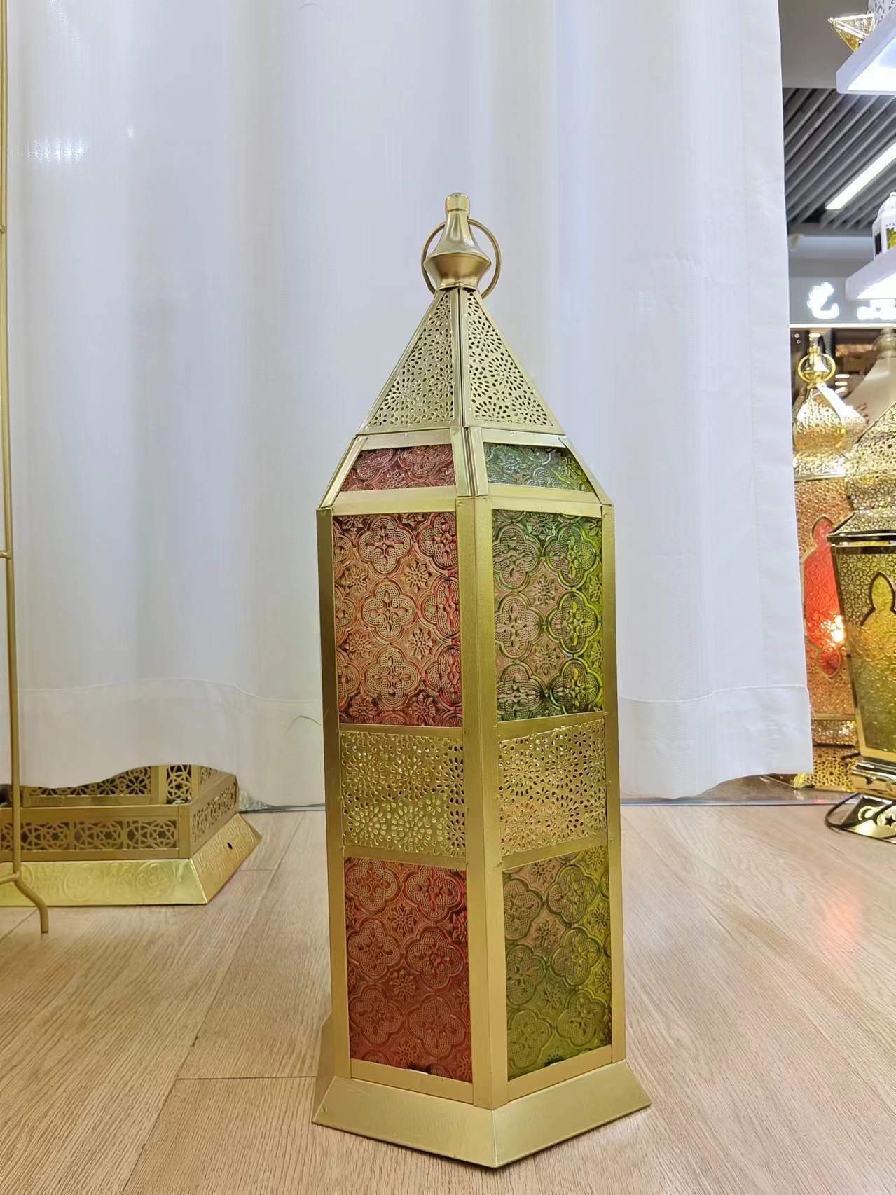 佳恺防风灯铁艺烛台