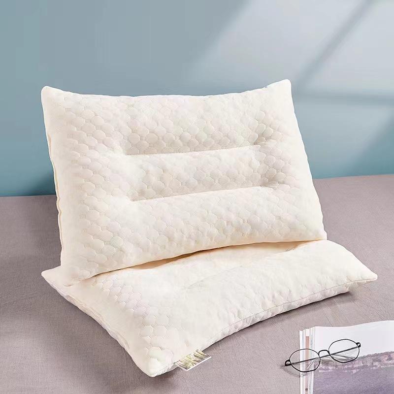 factory wholesale thailand latex pillow meeting sale gift adult latex pillow spine massage pillow core printable logo details Picture