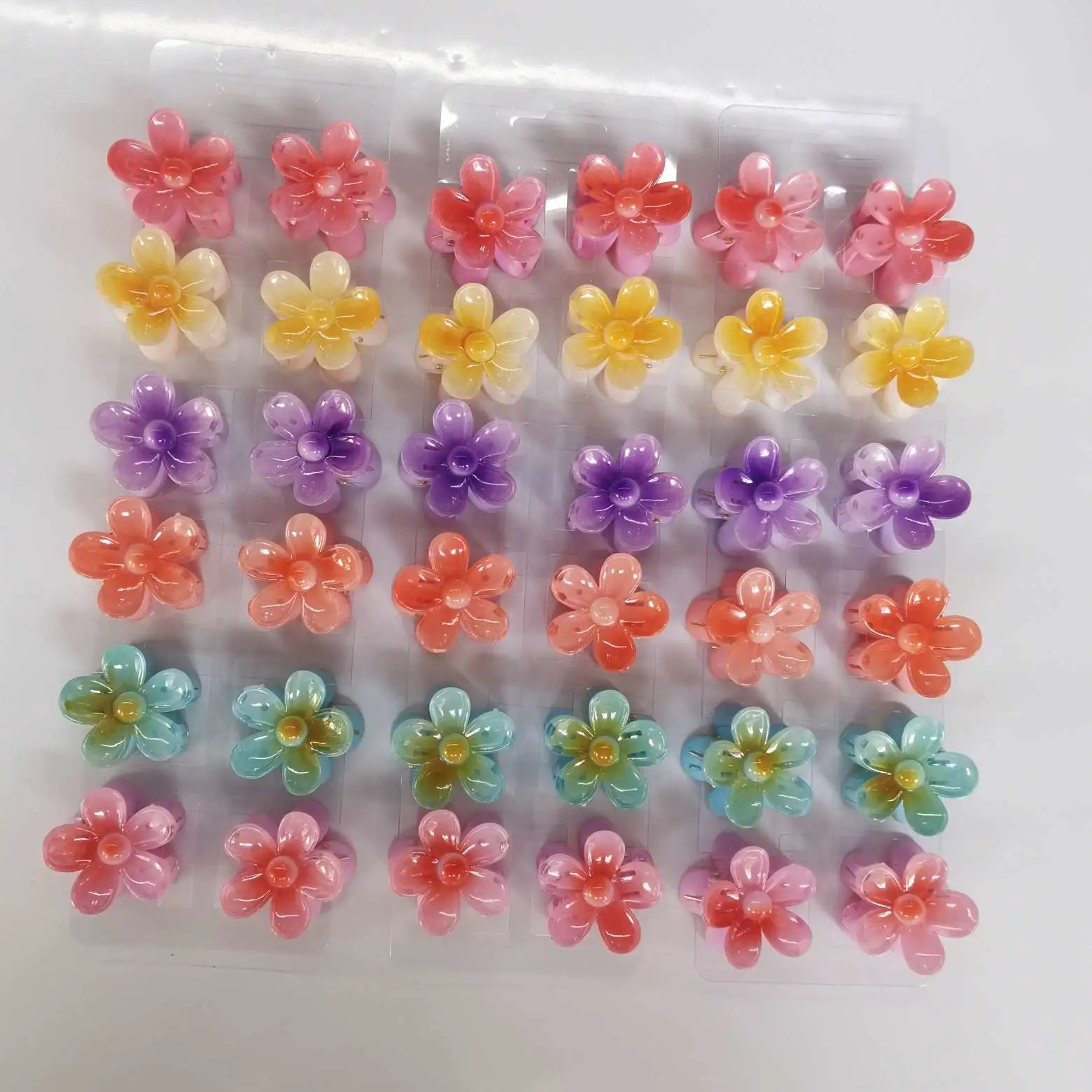 3.2 cm popular internet-famous back-sprayed 6-color sunflower frangipani detail image 5