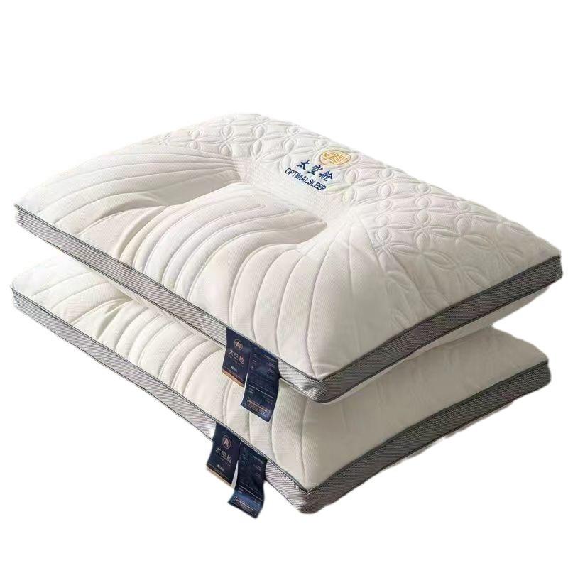 factory direct sales space capsule neck protection latex pillow improve sleeping single dormitory household hotel pillow core single one-pair package Item Picture