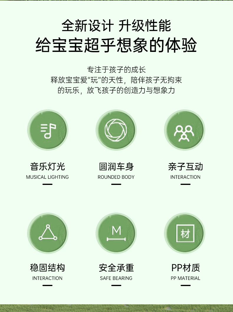  儿童扭扭车2-6岁防侧翻万向静音轮闪光轮大人可坐男女宝宝玩具车详情2