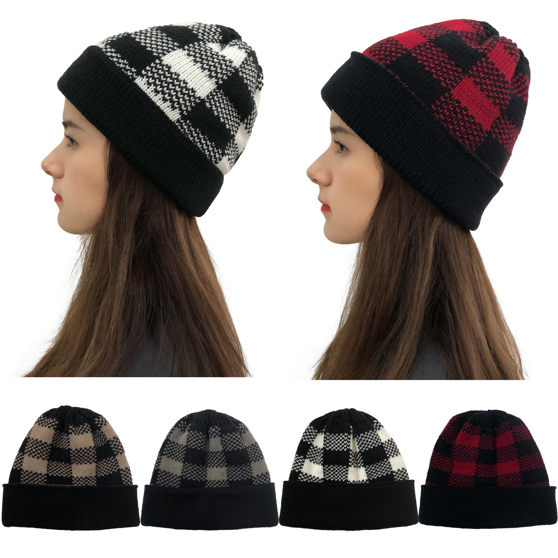 2020 Korean Style Autumn and Winter New Cistmas Knitted Hat Outdoor Keep Warm Pid Woolen Cap dies Sve Cap