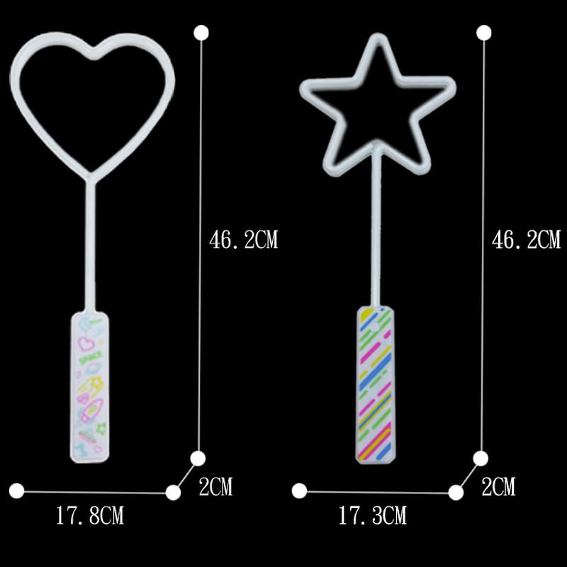 cross-border flash large five-pointed star love glow stick toy led neon light glow stick light stick lantern stick Application Scenario