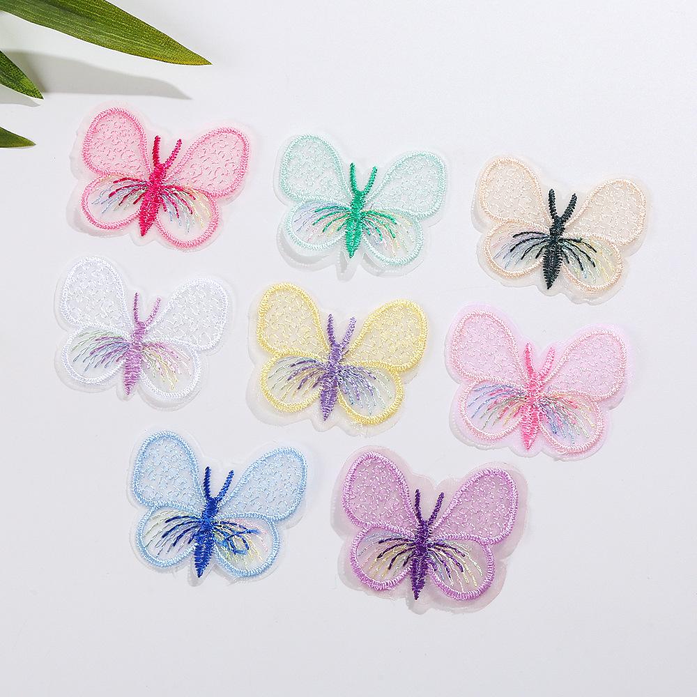 single butterfly single layer embroidered lace diy handmade accessories shoes and hats clothing sweater material butterfly applique