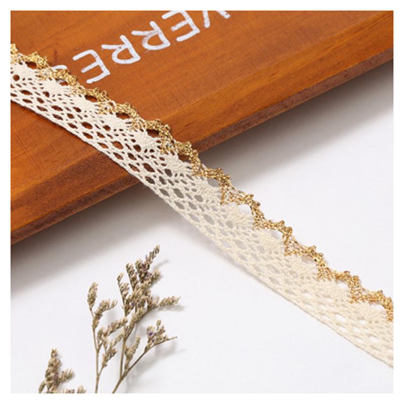 in stock wholesale gold silk cotton lace sofa curtain lace clothing accessories diy material large quantity can be discounted Item Picture