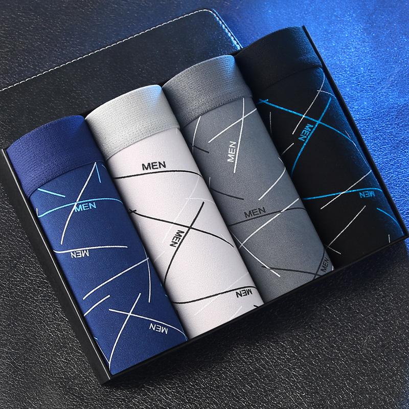 [new product best-selling] men's underwear men's boxers youth mid-rise boxers boys large size shorts underpants