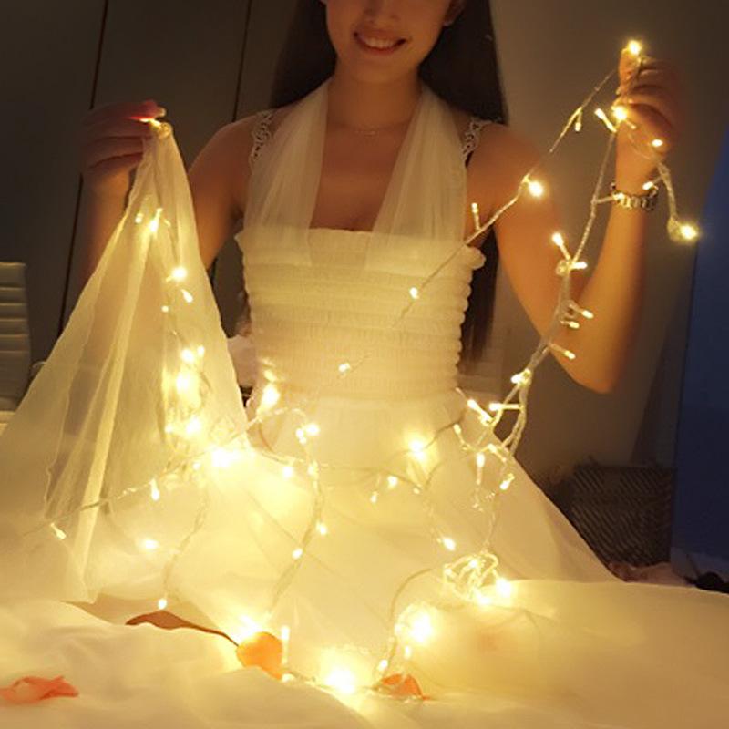 led colored lamp flashing light string light lighting chain light starry sky lighting chain battery light holiday genoptics aura essence christmas tree low voltage decorative light