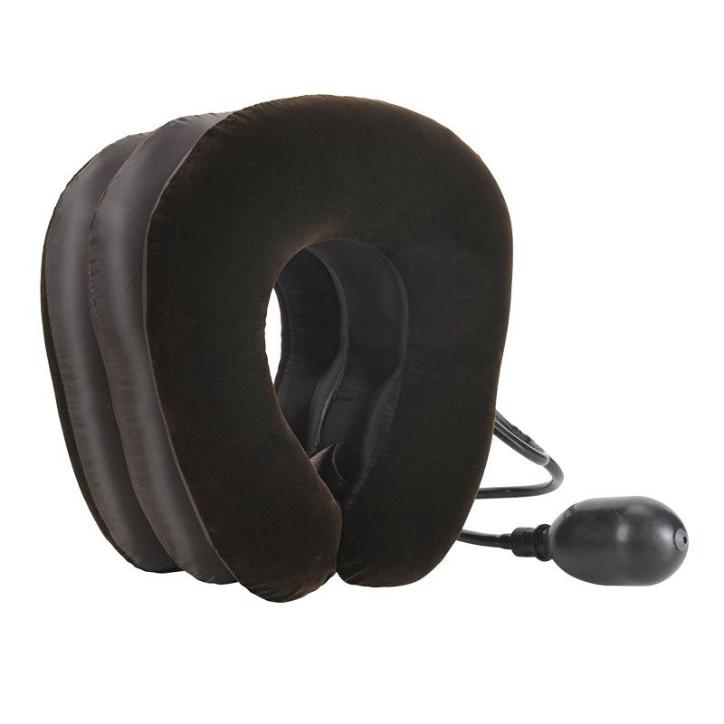 Inflatable Cervical Traction Device Inflatable Neck Support Cervical Neck Traction Device Half Velvet Neck Massage