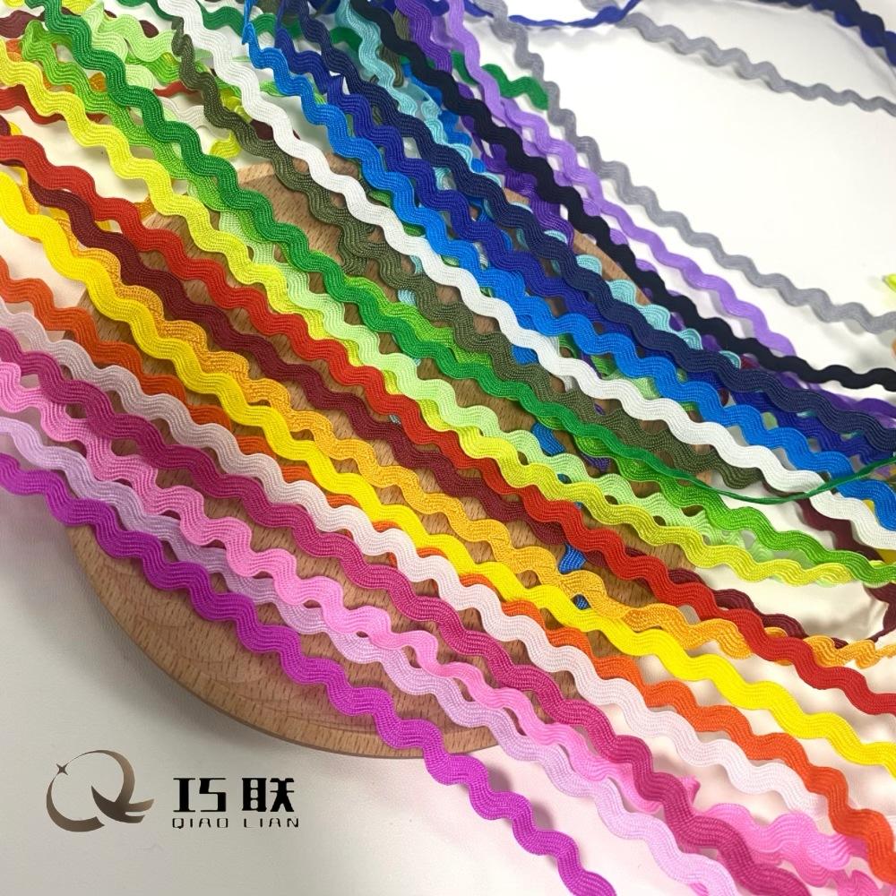 0.5cm water wave edge s with wave lace colorful narrow goods collar fabric home textile decorative accessories