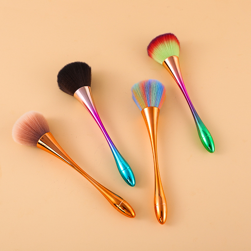 单支镀金小蛮腰化妆刷高脚杯腮红刷散粉跨境外贸爆款 makeup brush