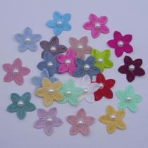 embossed laminate plus faux pearl jewelry accessories clothing accessories handmade diy small flower pieces