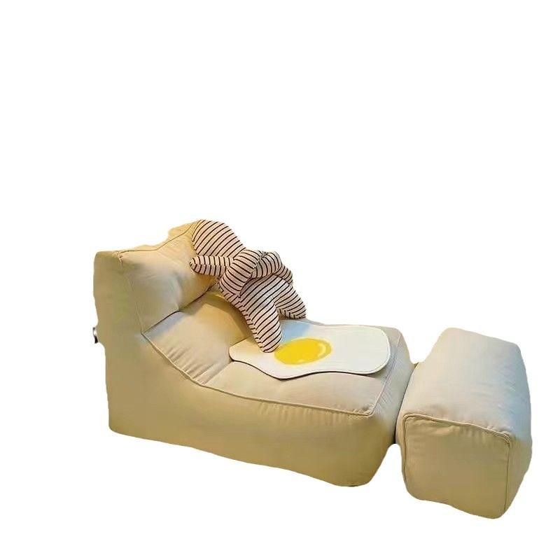 lazy sofa tatami reclining single cute hot female online influencer small balcony leisure bedroom room sofa Item Picture