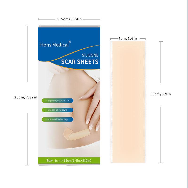 scar paster amazon medical silica gel 4cm * 1.5m silicone gel scar roll tape skin color scar foreign trade Item Picture
