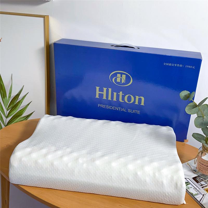 factory wholesale thailand hilton latex pillow gifts latex pillow cervical support pillow inner activity group purchase delivery full figure