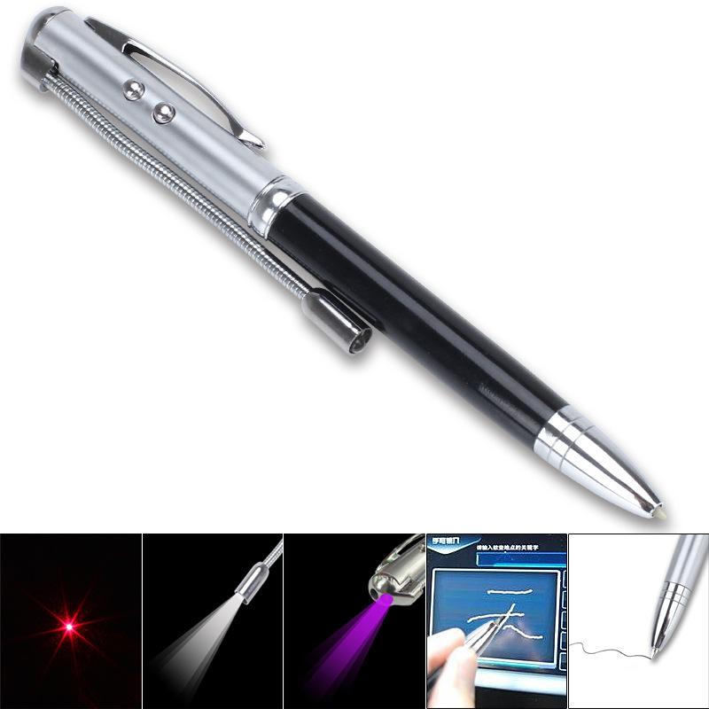 multifunctional infrared laser light ballpoint pen indicating pen hose led light power torch touchscreen stylus
