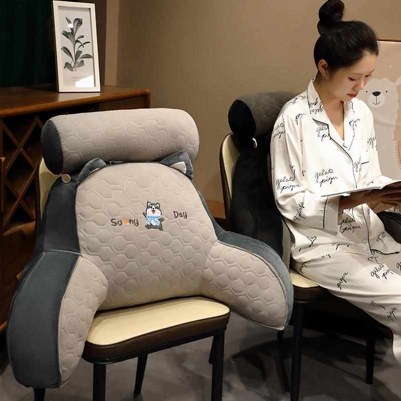 winter warm latex pillow bedside cushion girls' bed reading waist pillow student dormitory soft bag big backrest Specification drawing