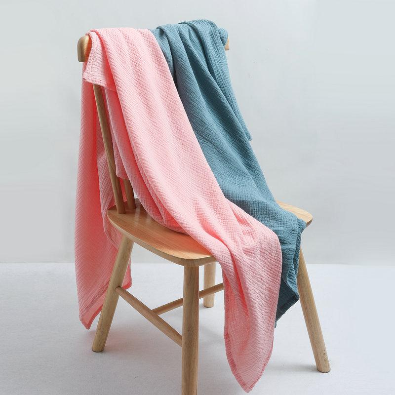 baby cotton ins wrapped towel baby blanket muslin gauze bath towel infant cover blanket amazon cross-border full figure
