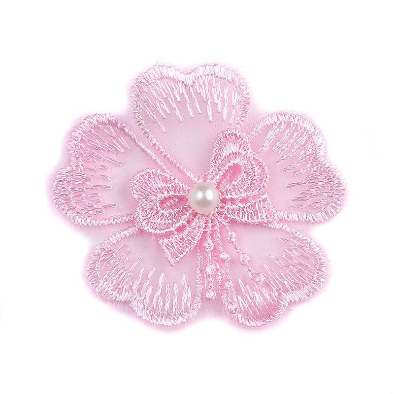 in stock supply color organza embroidery color flower lace width 5cm welcome to sample Item Picture