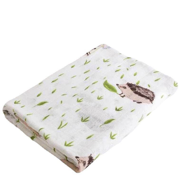Spot Gauze Scarf Baby Wrapping Blanket Cotton Blanket Double Muslin Newborn Swaddling Towel Summer Blanket Item Picture