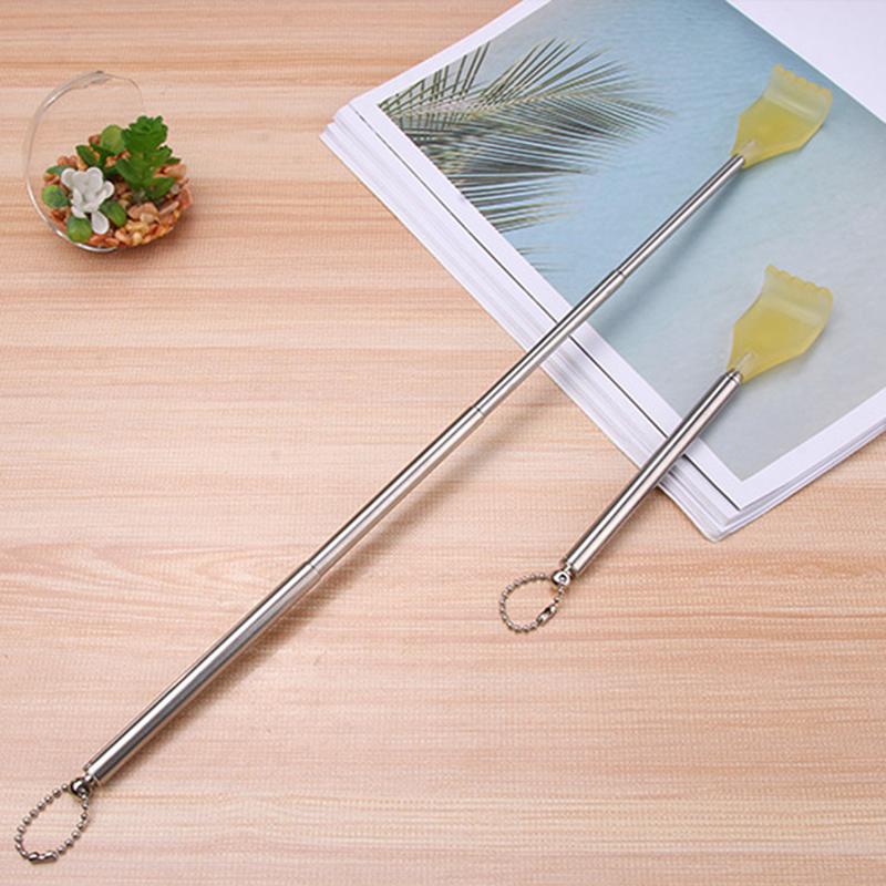 scratching device four-section telescopic massage stainless steel back scratcher scratching rake back scratcher