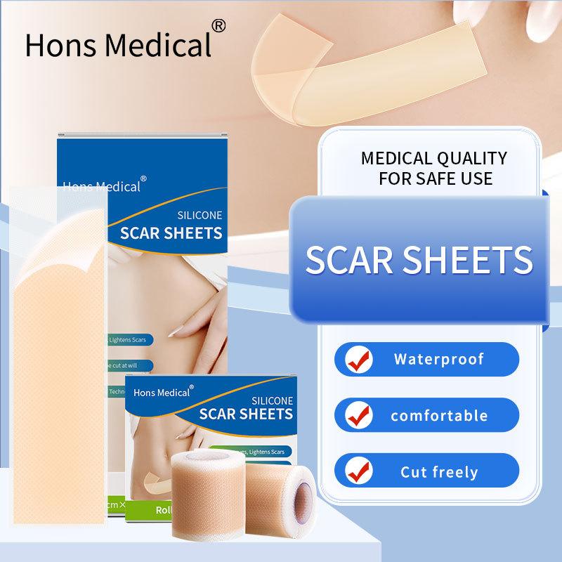 scar paster amazon medical silica gel 4cm * 1.5m silicone gel scar roll tape skin color scar foreign trade full figure