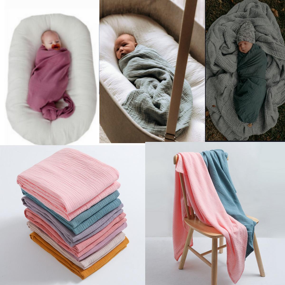 baby cotton ins wrapped towel baby blanket muslin gauze bath towel infant cover blanket amazon cross-border Specification drawing