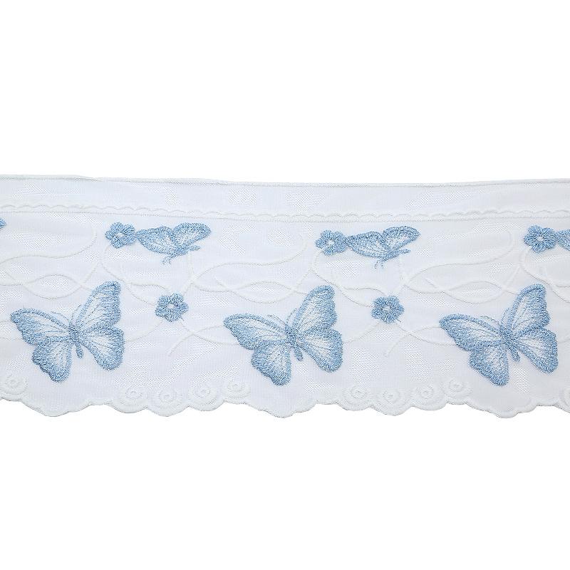 factory direct sales new polyester mesh embroidery lace 18.5cm clothing accessories handmade diy lace Item Picture