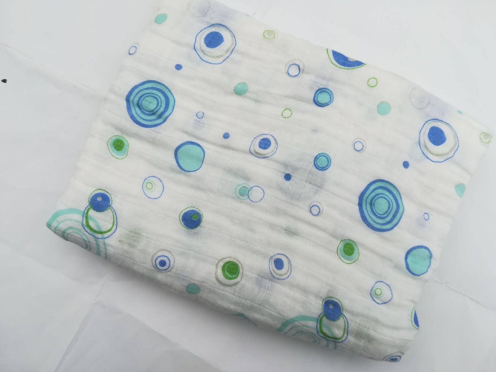 muslin cotton muslim printed double gauze wrap/printed double gauze throw blanket/baby wrap printed Application Scenario