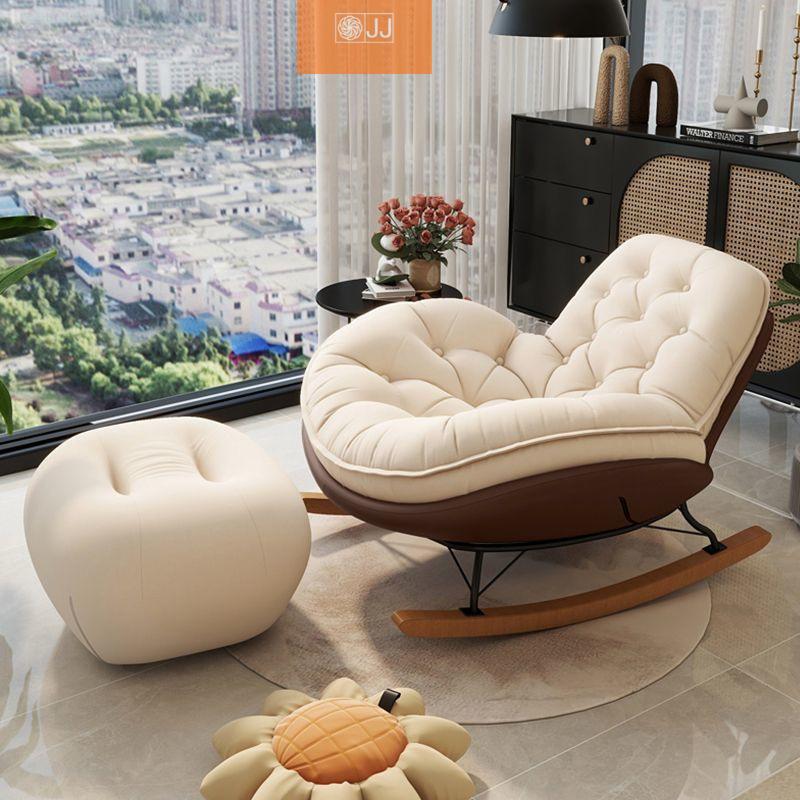 lazy sofa rocking chair bedroom recliner adult living room single balcony leisure home rocking chair reclining couch full figure