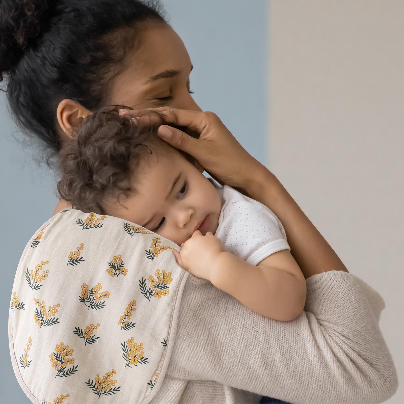baby pat towel muslin six-layer gauze bib newborn cotton shoulder pad baby bib spitting-up towel