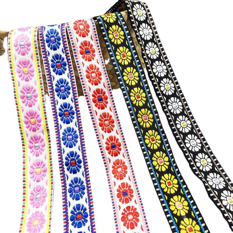 manufacturers supply computer jacquard lace home soft decoration decorative curtain lace ethnic custom color ribbon Item Picture