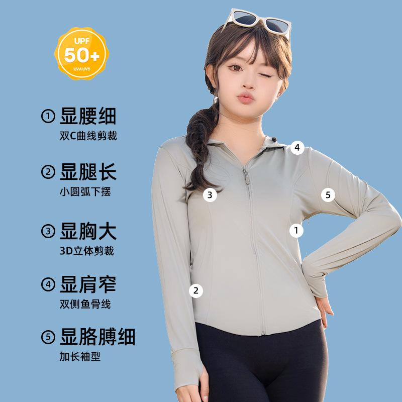 sun protection clothing advanced uv protection thin hood women's summer new outerwear leisure fashionable jacket short cardigan