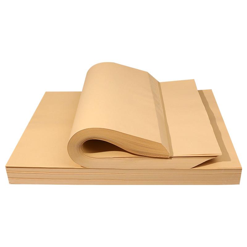 food grade kraft wrapping paper roast duck paper oil-absorbing sheets hand-shredded duck paper barbecue cooked food disposable plate mat paper Item Picture