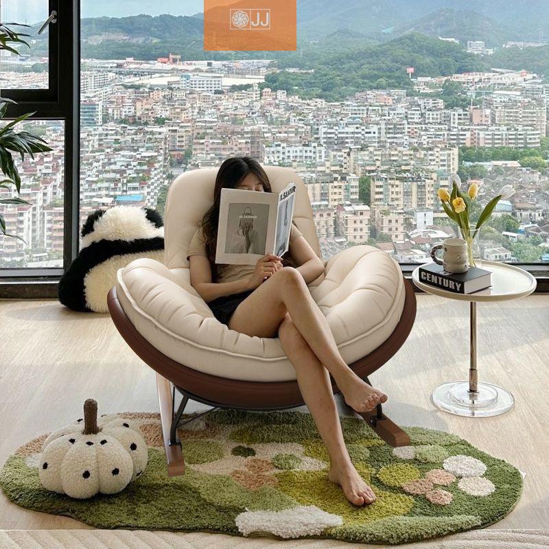 lazy sofa rocking chair bedroom recliner adult living room single balcony leisure home rocking chair reclining couch Specification drawing