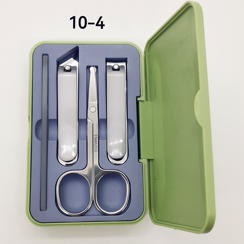 Nail clipper set, beauty set 10-4, Pinsheng brand nail and makeup tools, nail trimming set, generous nail clippers, nail clippers, eyebrow clippers, nail trimming files, trimming dead skin, ear picks, diagonal pliers details Picture