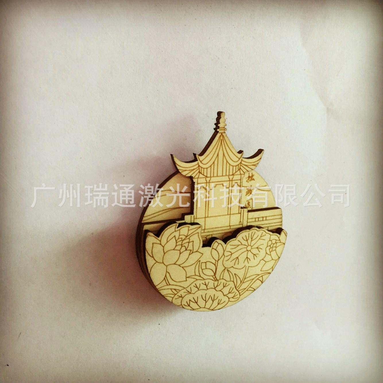 factory sales wooden fridge magnet jiangsu landmark scenic spot wooden refrigerator stickers creative wooden fridge magnet