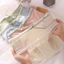 women's cotton ice silk lace sexy large size underwear seamless modal cotton underwear