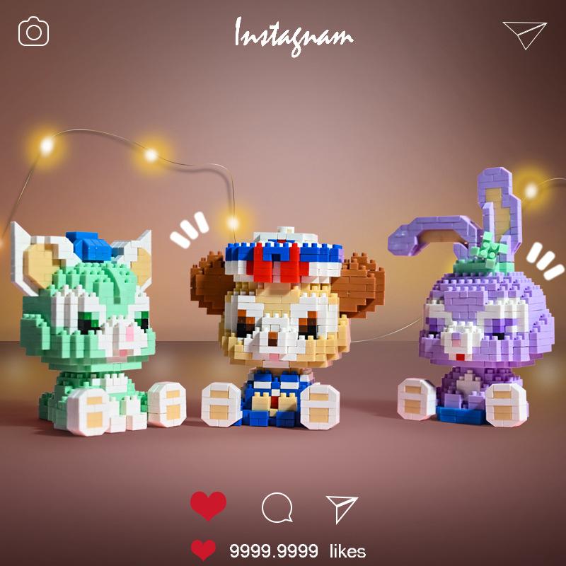 xingdelu small building blocks national fashion micro-particle puzzle assembling female small box children compatible with lego building blocks toy wholesale