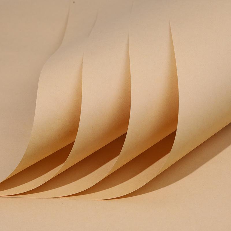 food grade kraft wrapping paper roast duck paper oil-absorbing sheets hand-shredded duck paper barbecue cooked food disposable plate mat paper Specification drawing