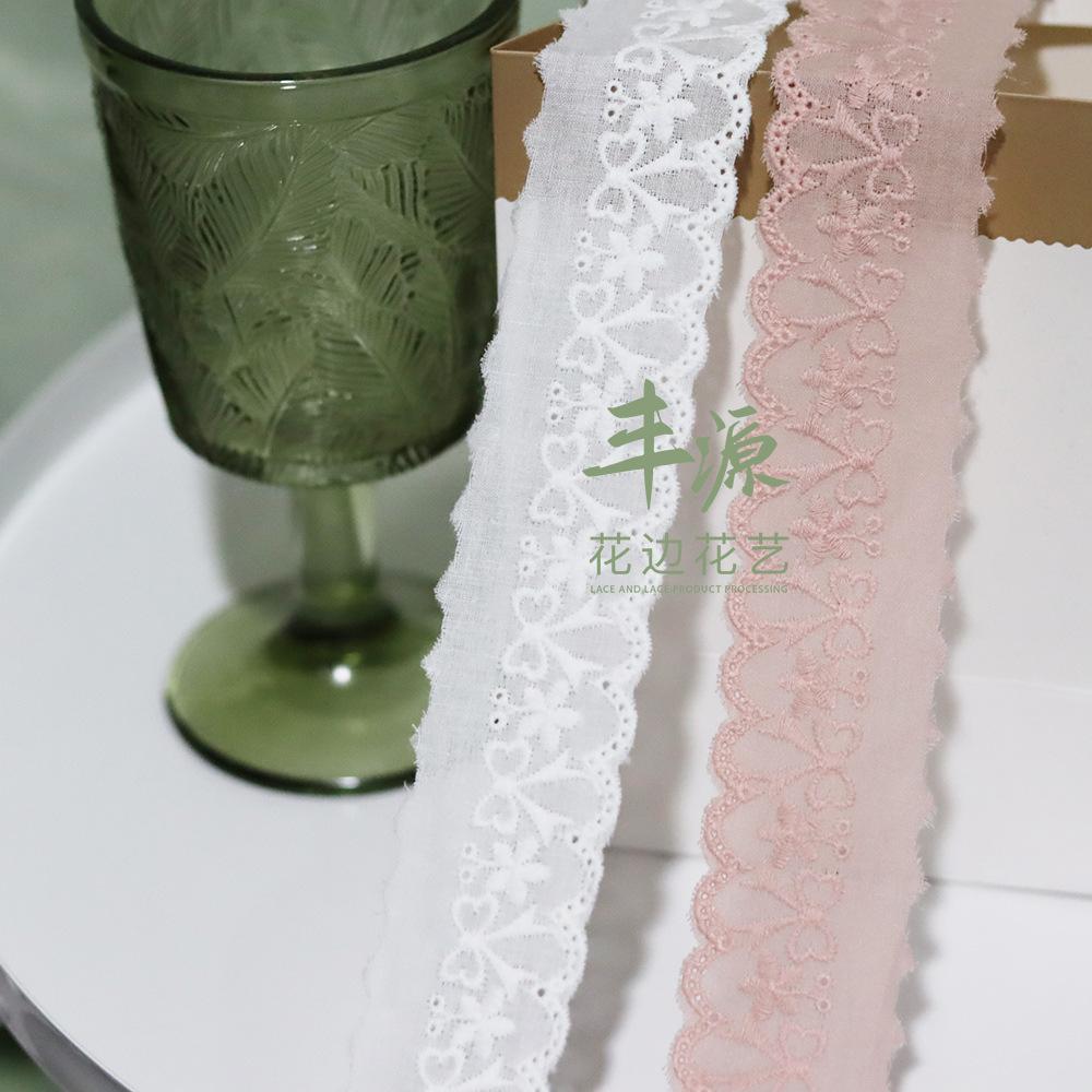 bow lace accessories pink lace hair band lace love lace cotton embroidery lace children's clothing lace