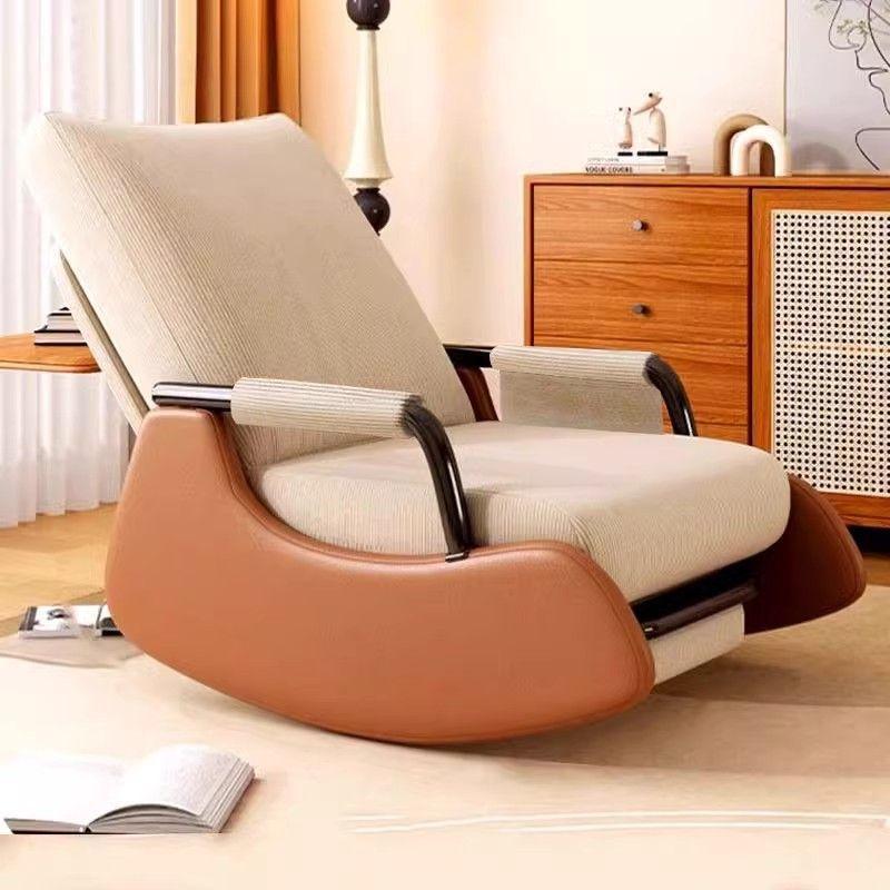 lunch break rocking chair recliner lazy sofa rocking chair balcony single adult home use leisure lazy bone chair sleeping full figure