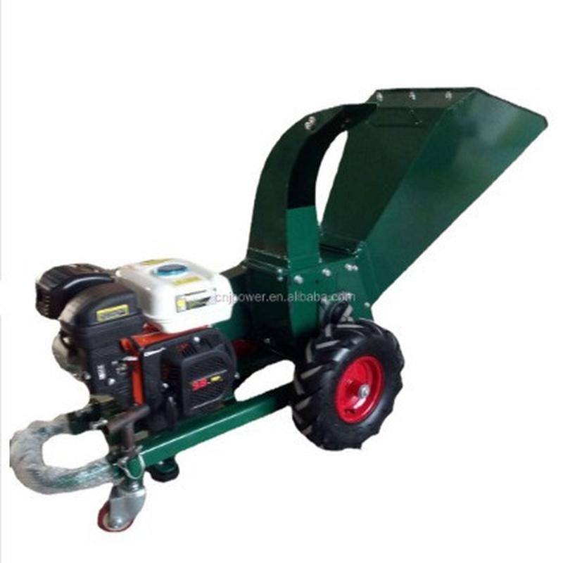 small wood piece cutting machine grinder gasoline power mobile home use and commercial use agriculture and forestry gardening engineering high horsepower