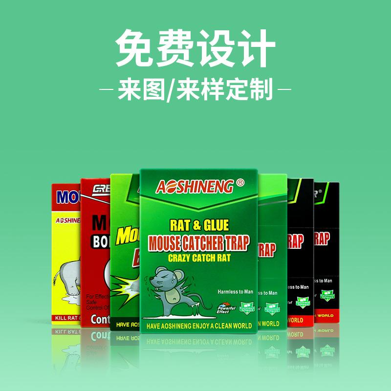 foreign trade mouse trap sticker physical capture large mouse glue trap board household english mouse sticker deratization fantastic rattrap factory Specification drawing